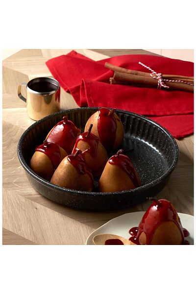 Paşabahçe Non-Stick Round Black Baking Tray, 1700Cc