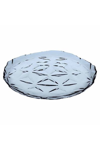 Paşabahçe Estrella 6 Pieces Blue Cake Plate - 20X20X1.5 Cm, 300 Cc