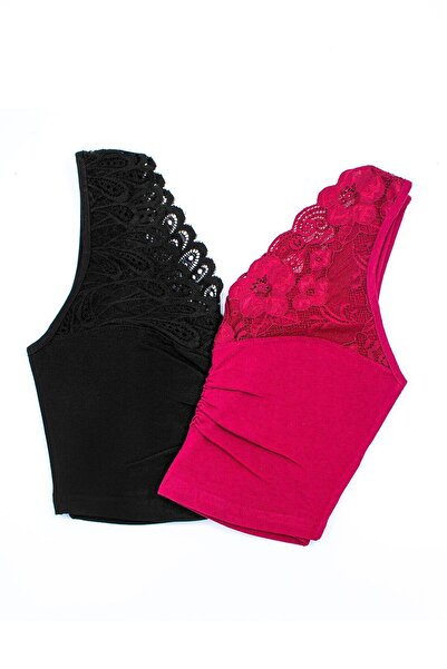 Öts Γυναικείο Βαμβακερό σουτιέν με δαντέλα με δαντέλα Lycra