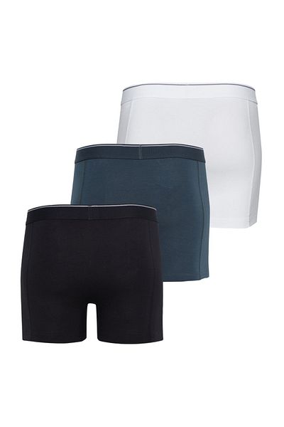 Blackspade Ανδρικά Boxers 3 Pack - Τρυφερό βαμβακερό 9673 Λευκό Μαύρο Ανθρακί