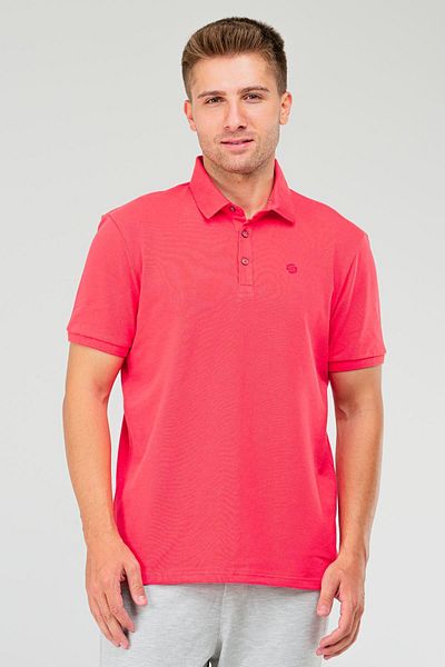 speedlife Tricou pentru bărbați cu gât polo cu flori de rodie - 100% bumbac, mânecă scurtă XF1735