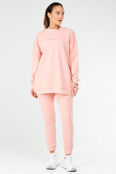speedlife Crew Neck Powder Cotton Γυναικεία Φούτερ Σετ τουνίκ - Sa2619