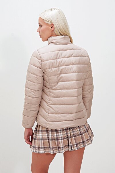 HAKKE Sliced Stand Collar Coat