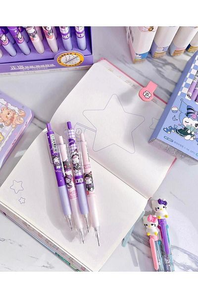 ÖZ KIRTASİYE Kuromi Odeme 4-piece 0.7 Tip Pen Set