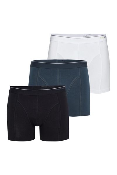 Blackspade Ανδρικά Boxers 3 Pack - Τρυφερό βαμβακερό 9673 Λευκό Μαύρο Ανθρακί