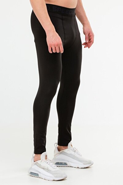 speedlife Μαύρο Slim Fit Βαμβακερό ψηλόμεσο ανδρικό κολάν Xd0241