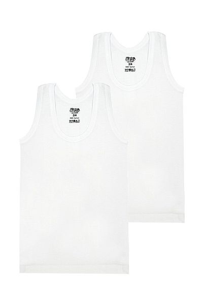 Öts Tricou cu nervuri pentru băiat din 2 piese (100% bumbac)