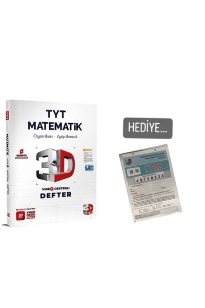 3D Yayınları 3D Yayınları 2026 TYT 3D Matematik + (3D DENEME HEDİYE)