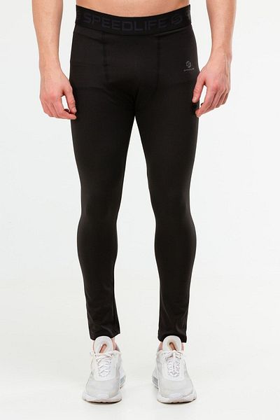 speedlife Black Slim Fit Cotton High Waist High Waist Men's Tights Xd0241