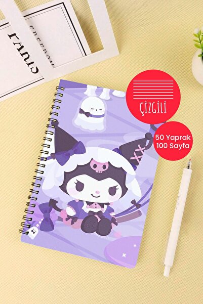 Anime Marketi Kuromi Design A5 Spiral School Notebook 50 Sheets 100 Pages - Ruled
