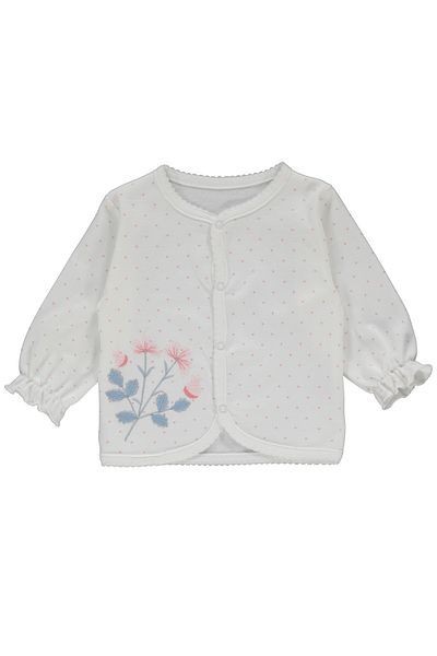 Bebetto Interlock Floral Letters Pajamas Set with Booties - Set of 2 F1341