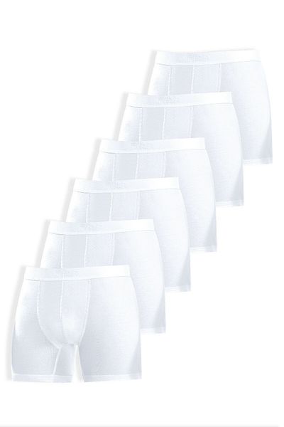 Öts Ανδρικό Lycra Boxer White 6 τεμαχίων