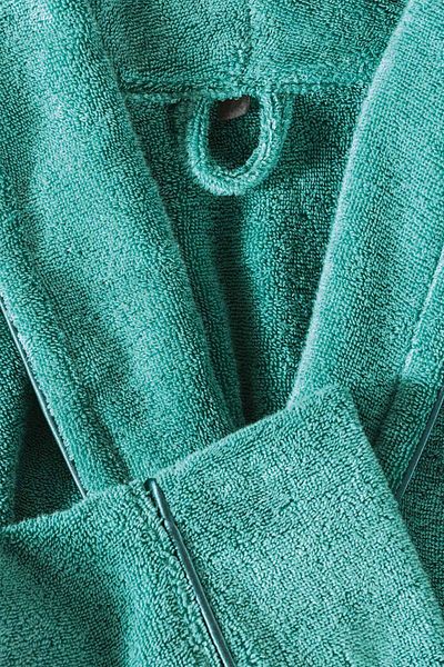 Cotton Box Set exclusiv de halate de baie single verde M/l