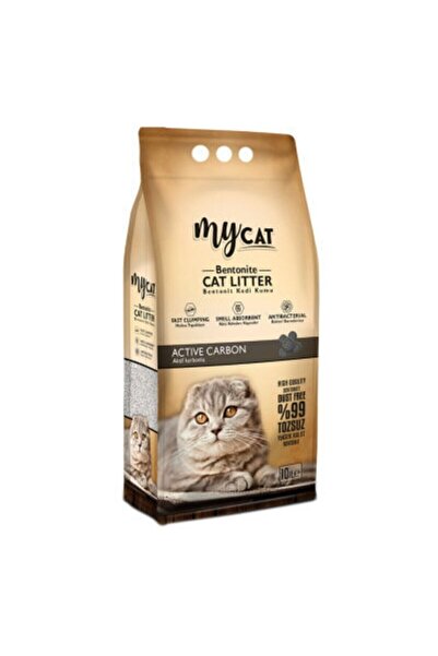 perpak My Cat Mycat Aktif Karbonlu Topaklaşan Bentonit Kedi Kumu 10lt