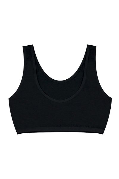 Öts Sutien de antrenament pentru fete, alb, negru, 2 piese