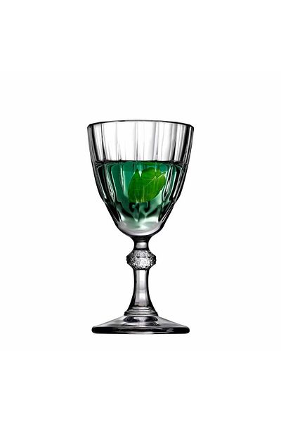 Paşabahçe Transparent Diamond Glass Liquor Glass - 6 Pieces, 49 ml
