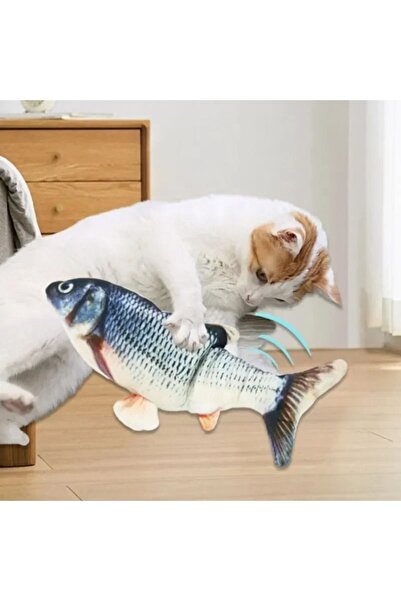 CEYMSPARK Kedi köpek peluş balık USB şarjlı elektrikli disket simülasyon balık oyuncak