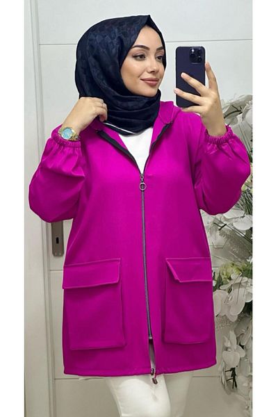 Ebrarengiz Moda ECMEL SCUBA KREP ΓΥΝΑΙΚΕΙΟ ΚΑΠΑΚΙ - Άνετο και κομψό