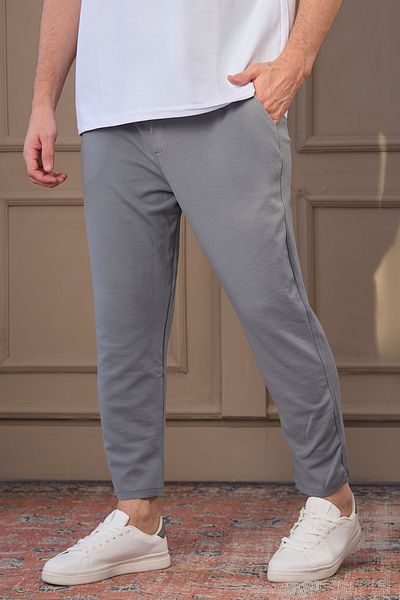 COMBİNE MİCHAİL Pantaloni pentru bărbați cu picioare scurte afumate - 100% bumbac