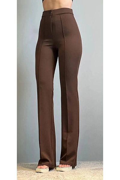 SYM Women's High Waist Classic Leg Palazzo Trousers