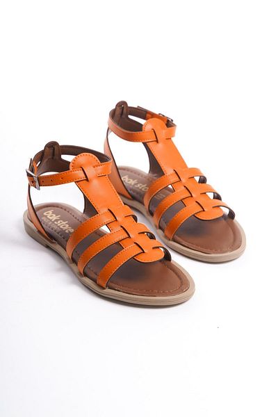 Bak Store Gladiator Orange Women's Bodrum Sandals