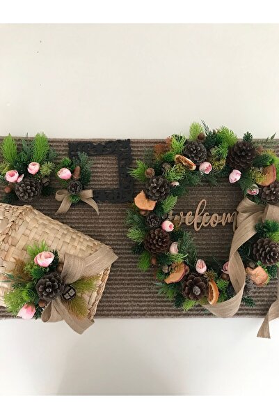 Zelis Design Kapısüsü paspas posta sepeti priz çerçevesi 4’lü set