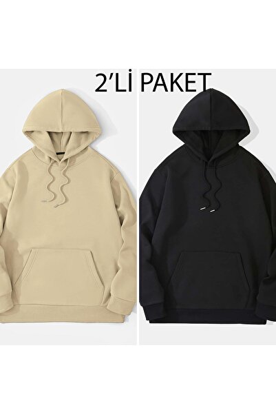 MODAVİBE Σετ 2 φούτερ με κουκούλα unisex