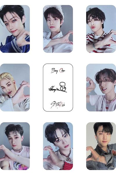Altun Stray Kids "Maxident Heart" Album - 8 Photocards (Gift Random Signature Card)