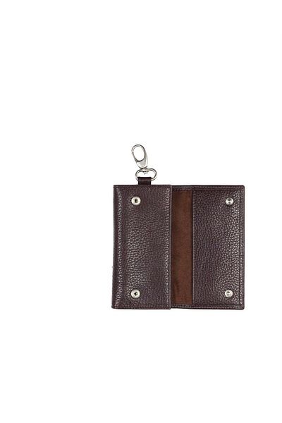 Aka Floter Brown Leather Keychain - 006 Model