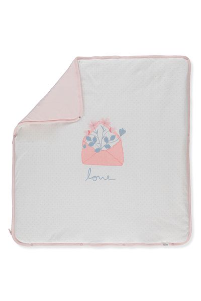 Bebetto Pătură Interlock din Fibră - Litere Florale B820 80x85cm