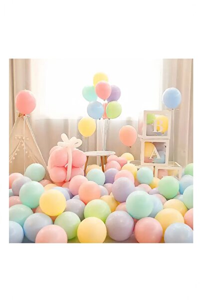 BİDOLUMUTLULUK Baby Yazılı Balon Kutusu Doğum Günü Seti Parti Kutlama Eğlence