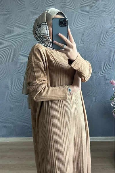 Get Crazy Fitilli Triko Elbise