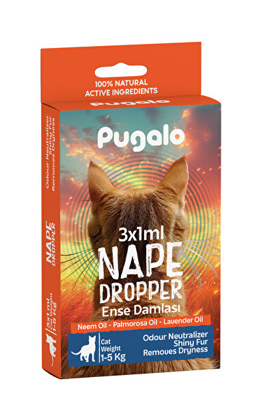 PUGALO Kedi Tüy Bakımı Ve Parazit Önleyici Damla