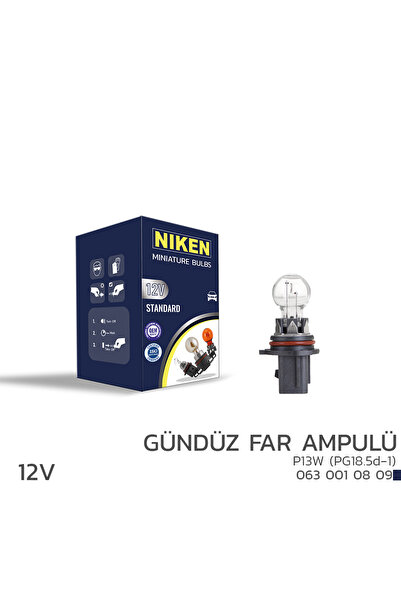Niken 12V P13W GÜNDÜZ FAR AMPULÜ (PG18.5d-1)