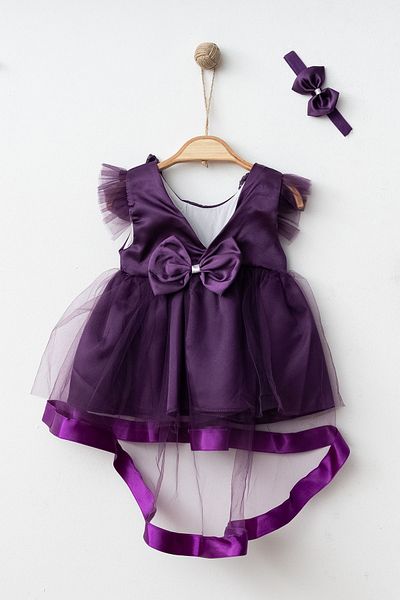 Petite Ponpon Baby فستان طفلة مولودة حديثًا فستان طفلة مولودة