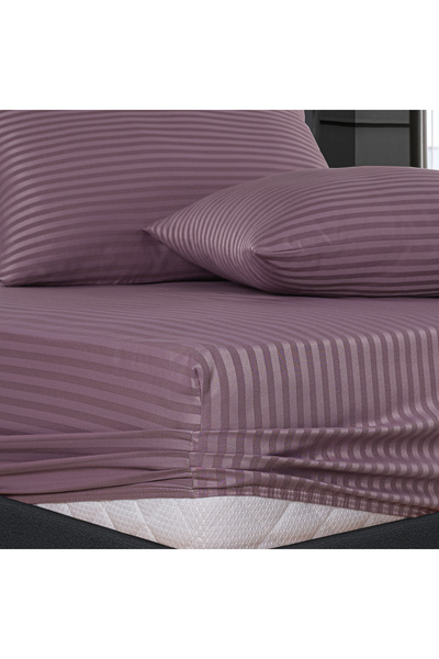 Güvenal Helena Cotton Satin Sheet Set - Elastic Duvet Cover