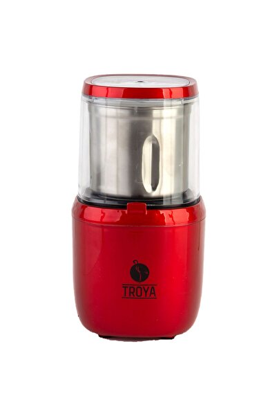 TROYA By Hook Kırmızı Grinder Kahve Ve Baharat Öğütücü Tr-514