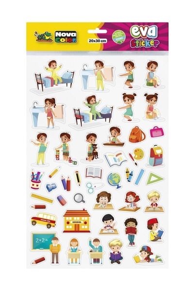 Nova Color Eğitim Eva Sticker Çıkartma (a4) Nc-688 20x30 Cm