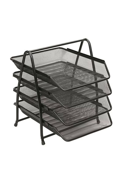 Rubenis Rubeni?s Wire 4-Piece Document Shelf Black