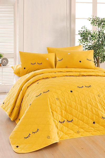 Eponj Home Комплект жълти ватирани кувертюри - Double Dide