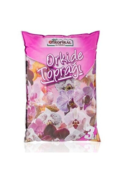 TROPİKAL Orkide Toprağı ( 3 Litre ), Vitaminli Orkide Toprağı, Orkide Çiçeklendirme Toprağı Orkide-toprak