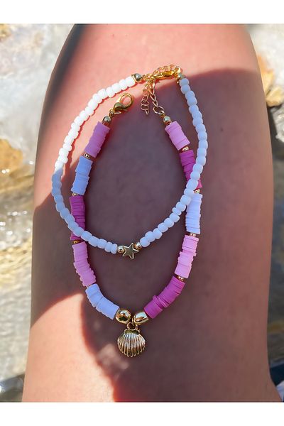 Lucky Designs Summer Colorful Anklet Set / Multiple Anklet Set / Three Piece Set Anklet