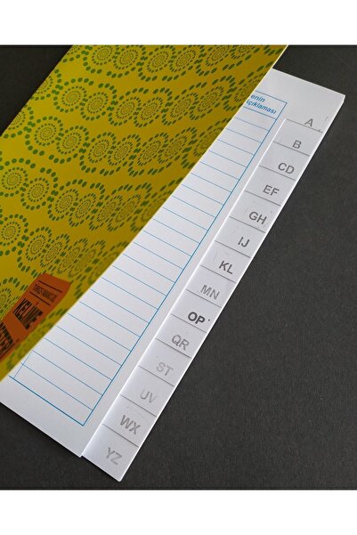 DEFTERSAN A5 Vocabulary Book - Turkish and Foreign Language 1 Piece