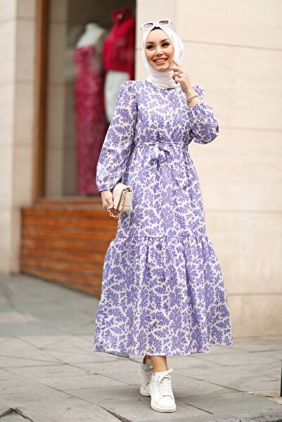 Gizce Medusa Lila Elbise