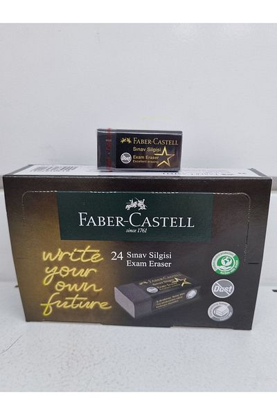 Faber Castell Faber-castell exam eraser black 24 pack exam eraser