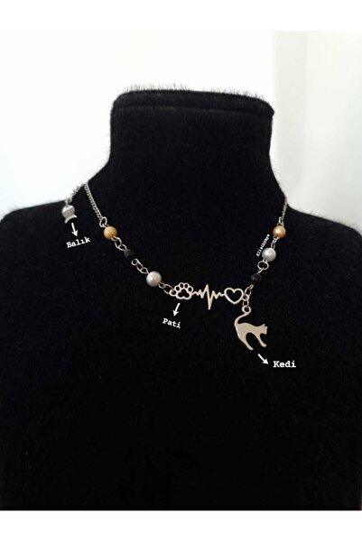 Crosswonder Calico Kedi Tema Charm Kolye y2k