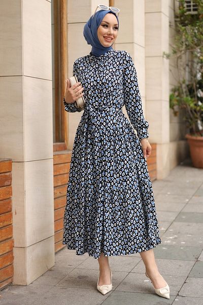 Gizce Maple Blue Dress