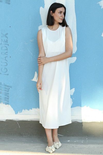 Gizce Petticoat White Lining Dress