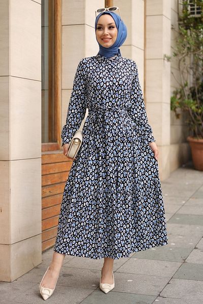 Gizce Maple Blue Dress
