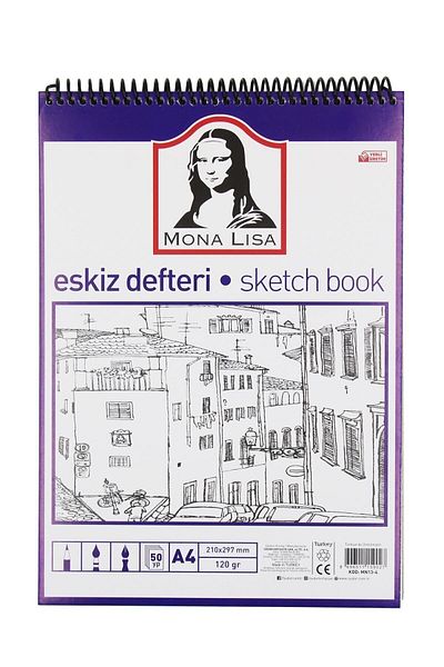 Monalisa Sketchbook Spiral A4 120 g 50 Yp